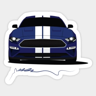 Mustang (Blue) Sticker